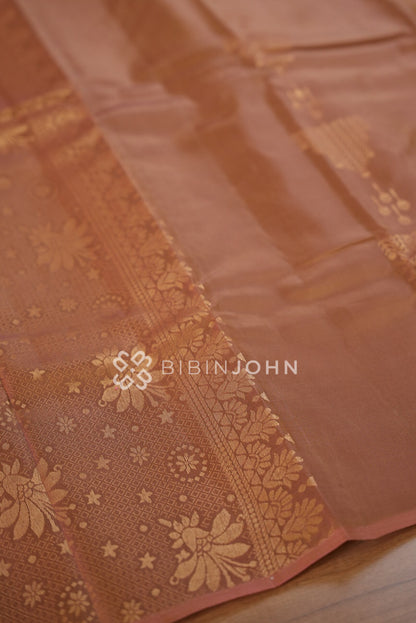 Silk Saree For Women Dusty Peach  BJ1784