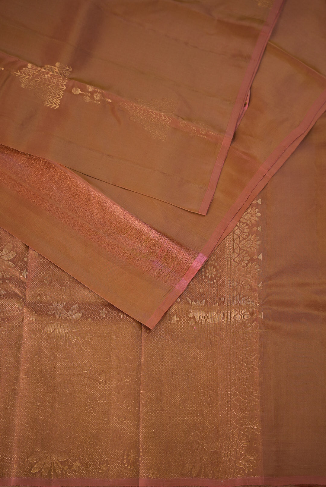 Silk Saree For Women Dusty Peach  BJ1784