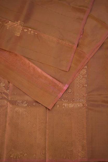 Silk Saree For Women Dusty Peach  BJ1784
