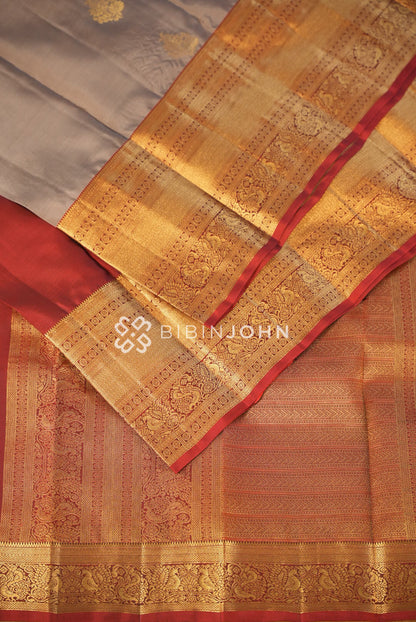 Silk Saree For Women Grey BJ1810