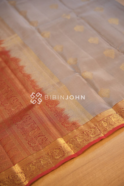 Silk Saree For Women Grey BJ1810