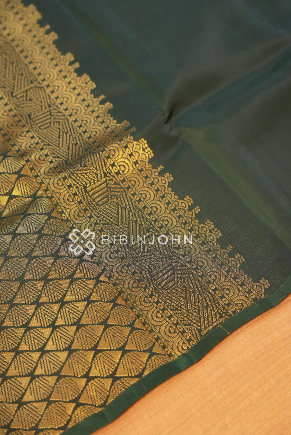 Silk Saree For Women Bottle Green BJ1811