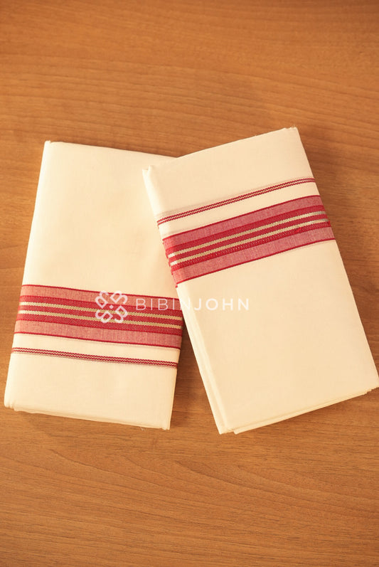 Cotton Dhoti For Men White BJ1814