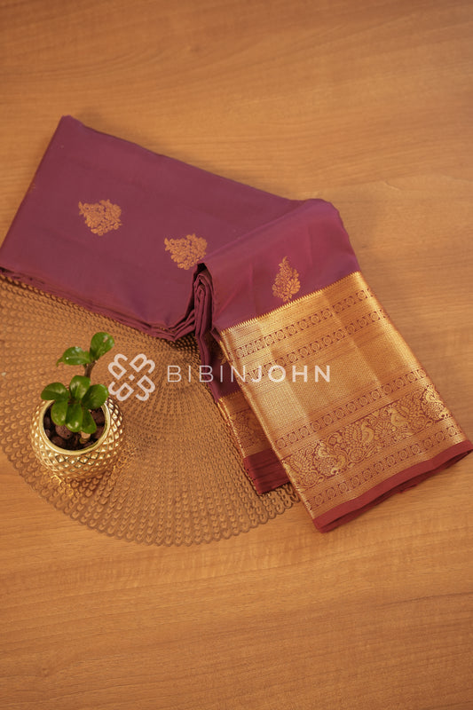 Silk Saree For Women Deep Wine Maroon BJ2103