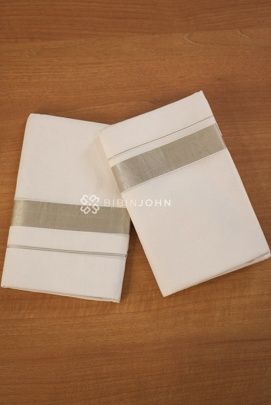 Cotton Dhoti For Men White BJ2108