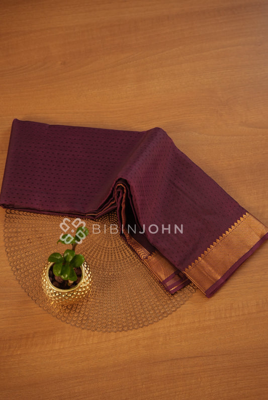 Silk Saree For Women Deep Wine Maroon BJ2102