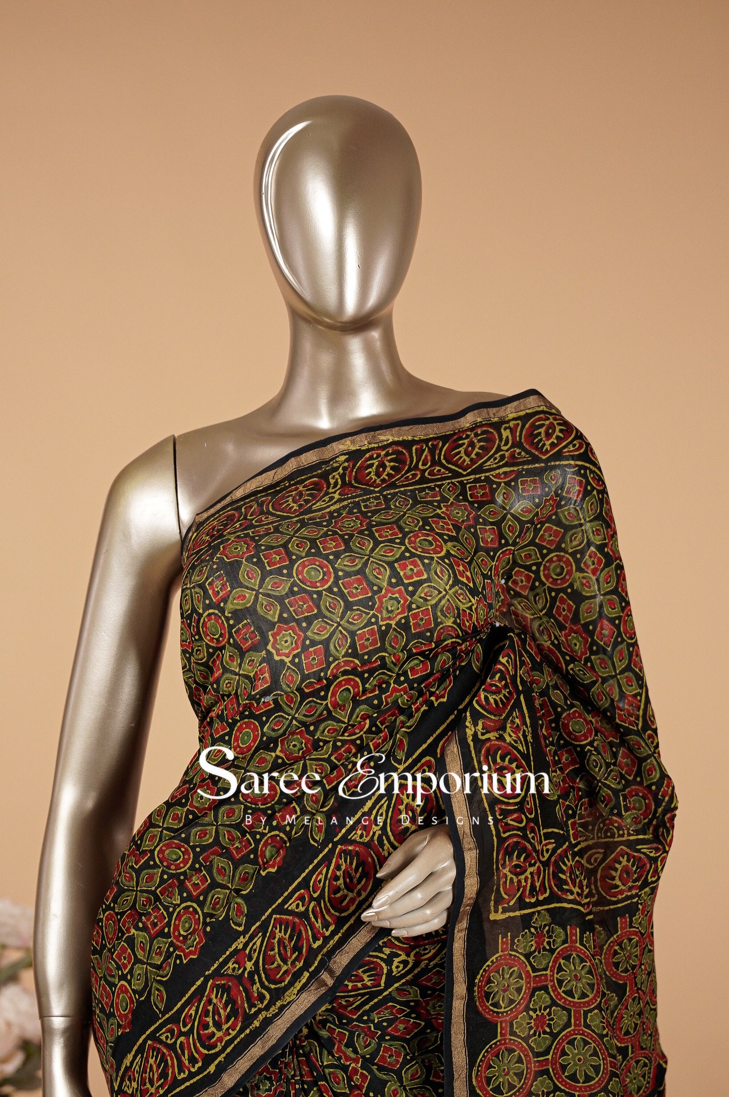 Printed Vanaspati Saree MDS0098