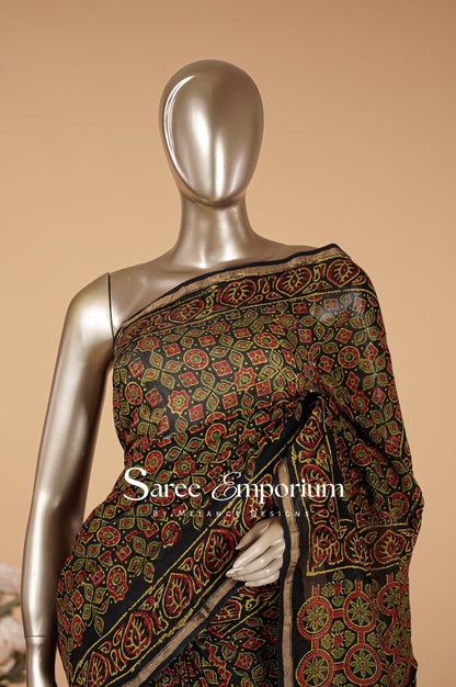 Printed Vanaspati Saree MDS0098