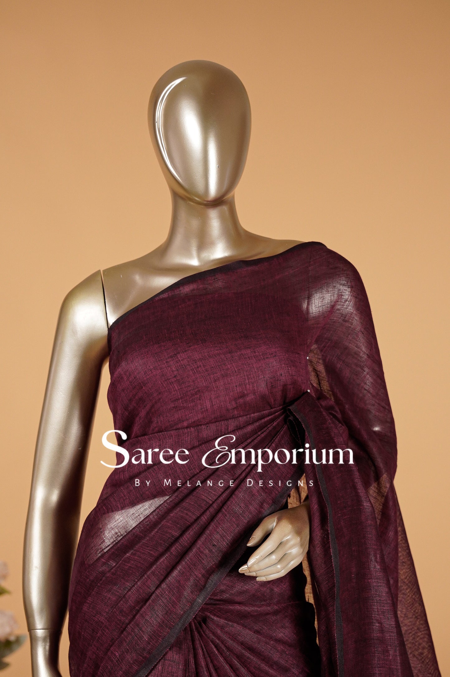 Linen Saree MDS0085