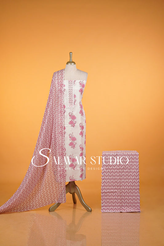 Cotton Printed Unstitched Salwar suits AC0009
