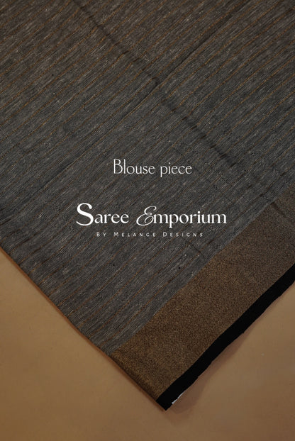 Linen Check Saree For Women MDS0265