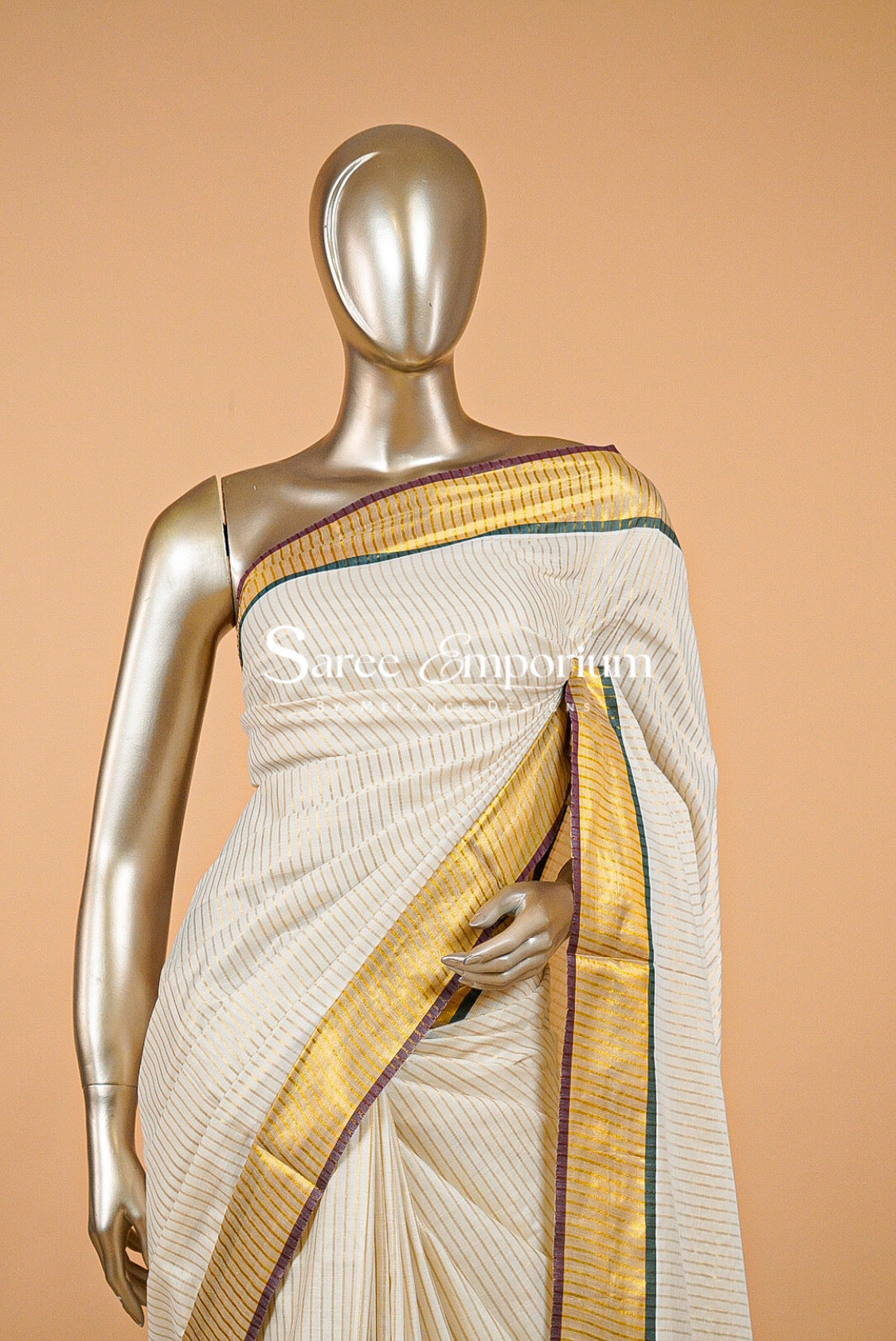 Tissue Kasavu Sarees MDS0154