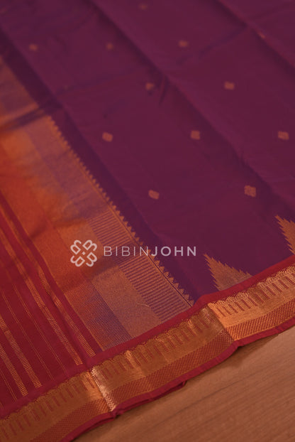 Silk Saree For Women Wine Purple BJ2293