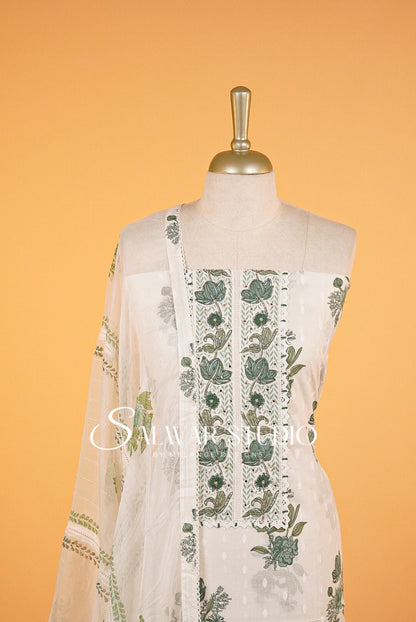 Cotton Embroidery Unstitched Salwar suits AC0016
