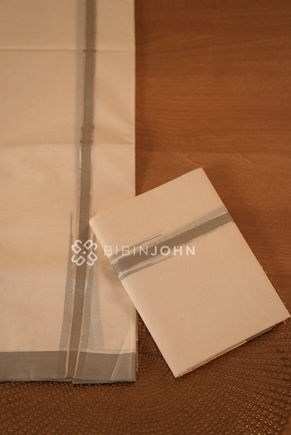 Cotton Dhoti For Men Off White BJ2297