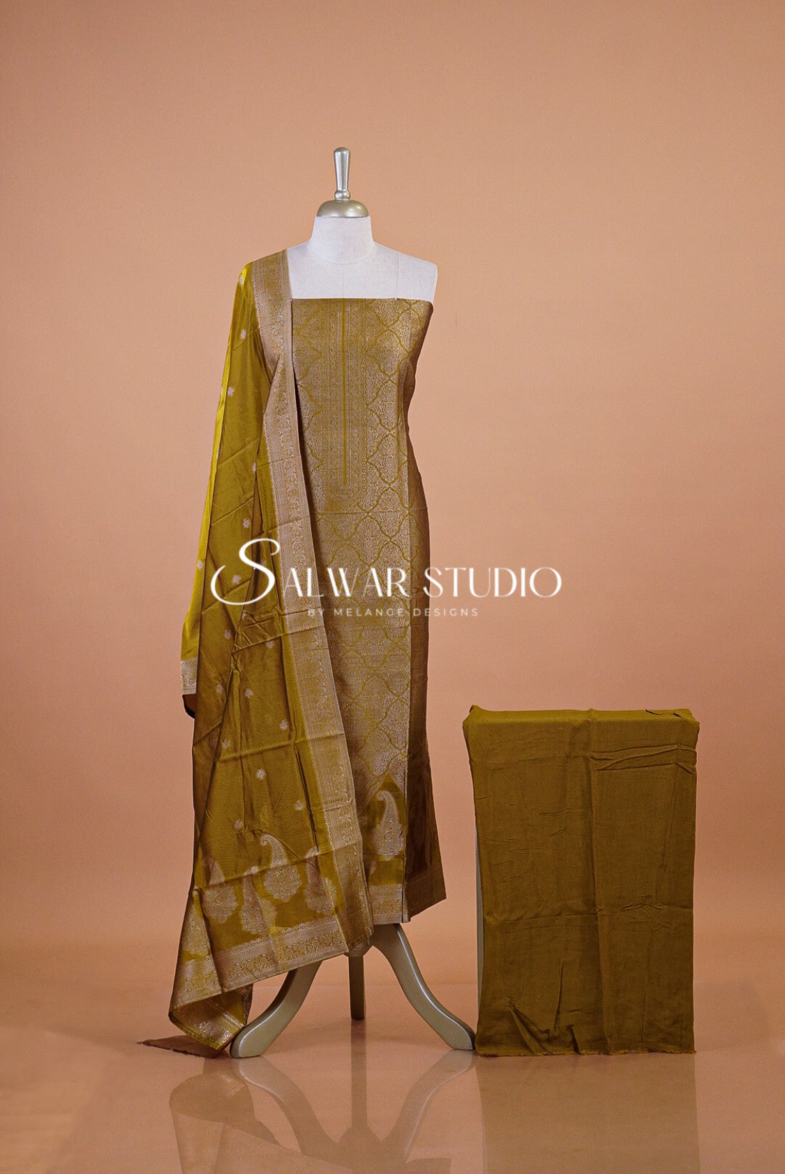 Silk Banarasi Unstitched Salwar Suits AC0123