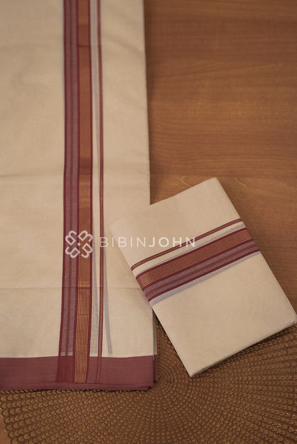Cotton Dhoti For Men Off White BJ2267