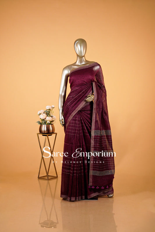 Linen Sarees MDS0071