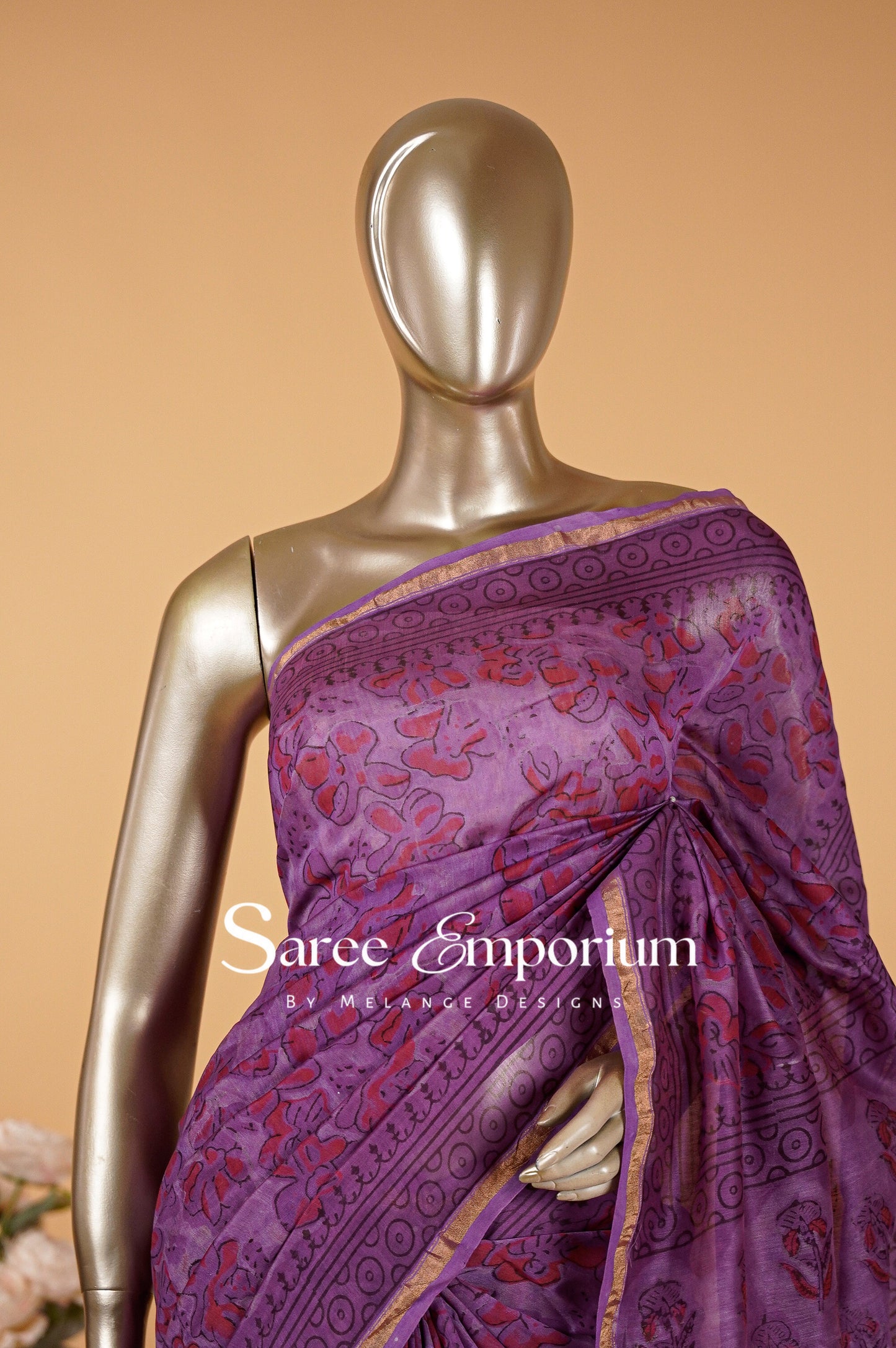 Printed Vanaspati Saree MDS0096