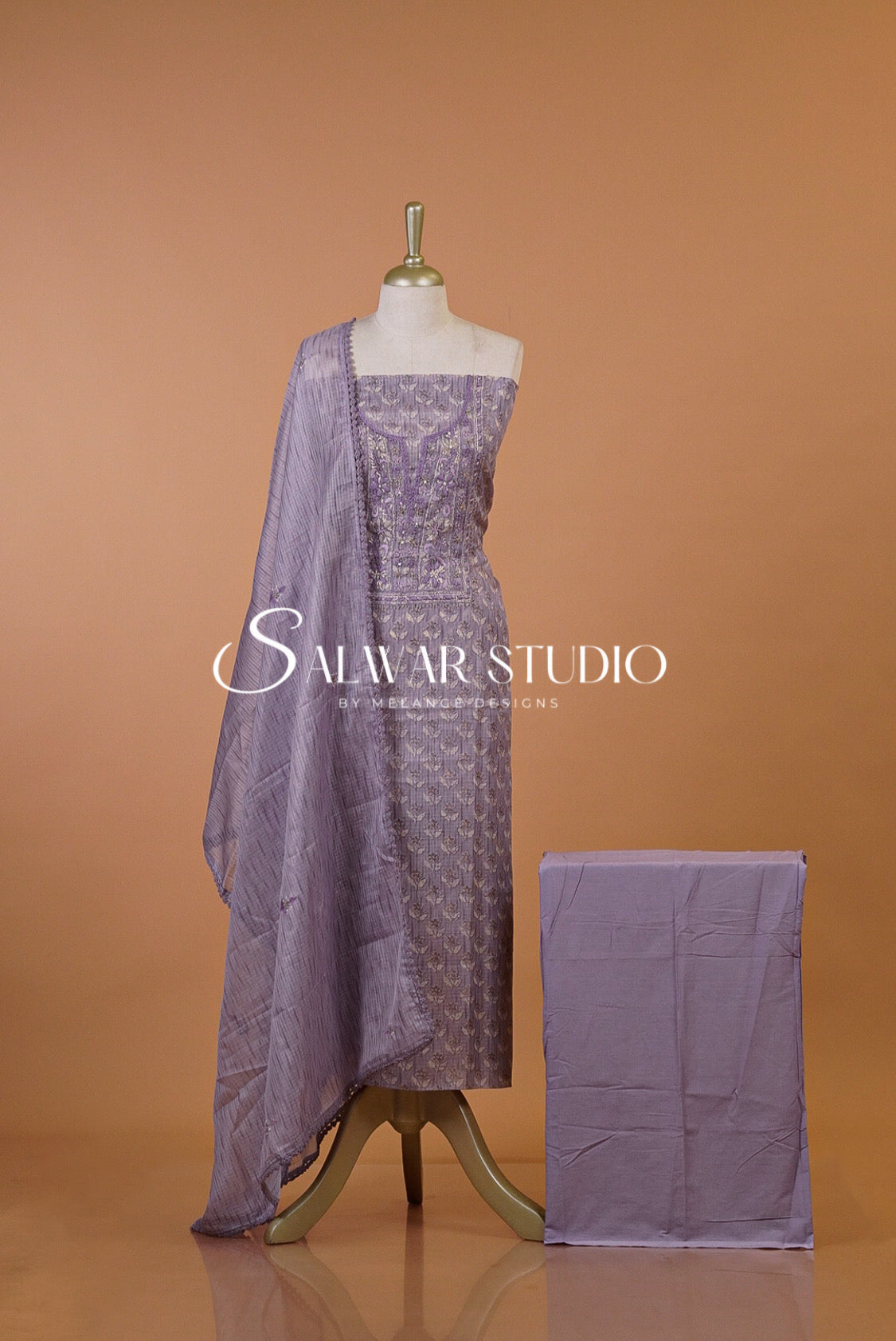 Cotta Embroidery Unstitched Salwar Suits AC00111
