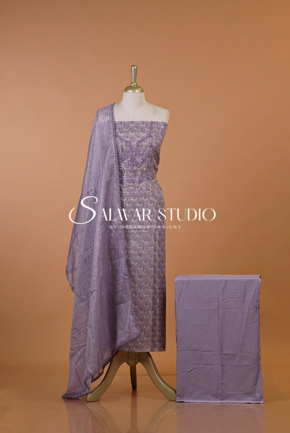 Cotta Embroidery Unstitched Salwar Suits AC00111