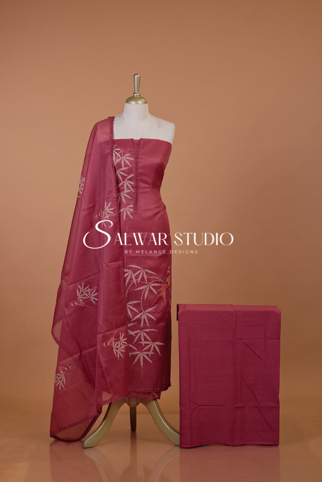 Cotta Embroidery Unstitched Salwar Suits AC0098