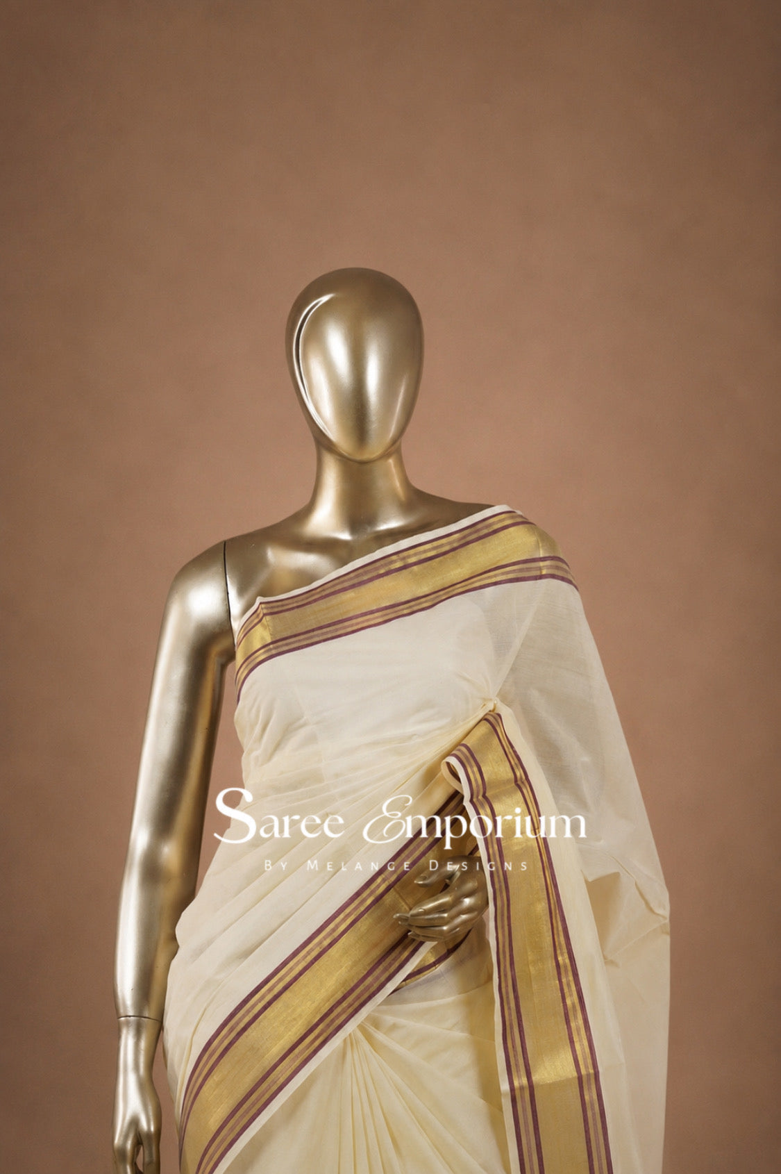 Cotton Kasavu sarees MDS0032