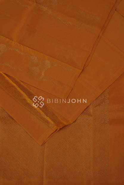 Silk Saree For Women Burnt Orange BJ2294