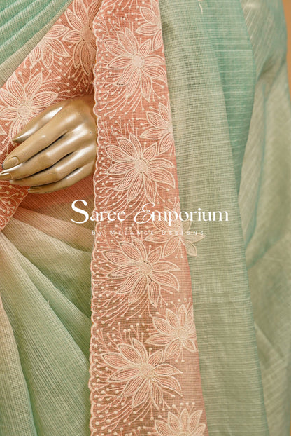 Cotta Embroidery Saree For Women MDS0256
