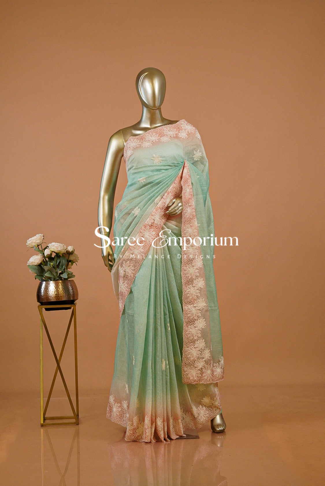 Cotta Embroidery Saree For Women MDS0256