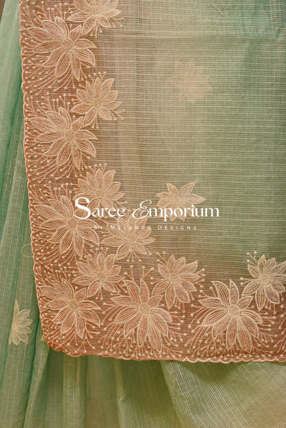 Cotta Embroidery Saree For Women MDS0256