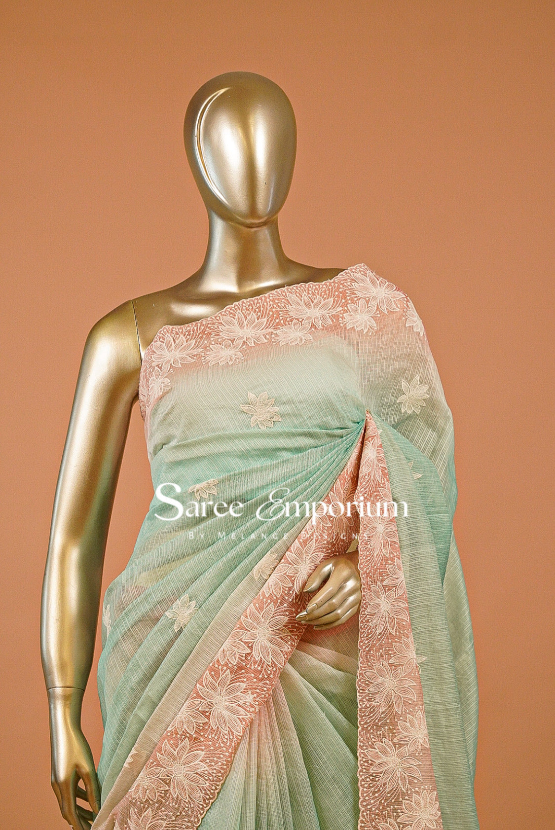 Cotta Embroidery Saree For Women MDS0256