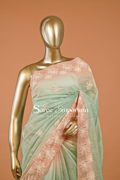 Cotta Embroidery Saree For Women MDS0256