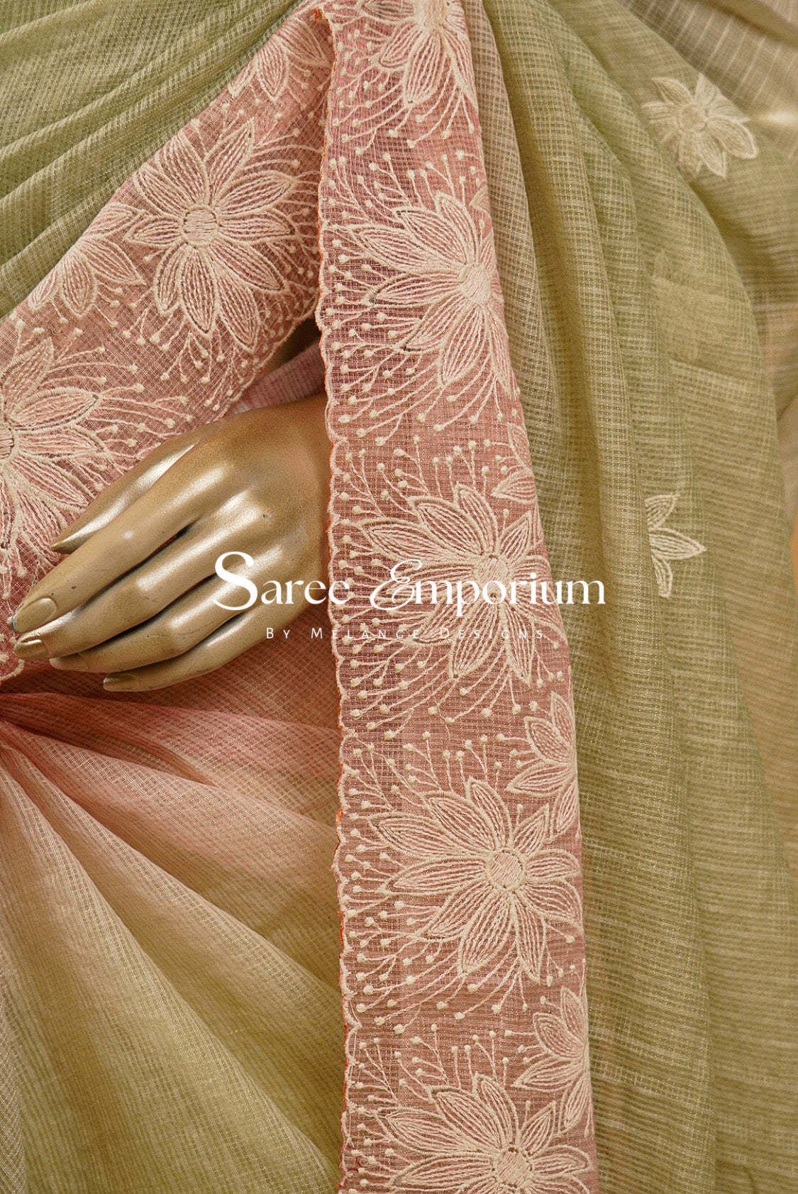 Cotta Embroidery Saree For Women MDS0258