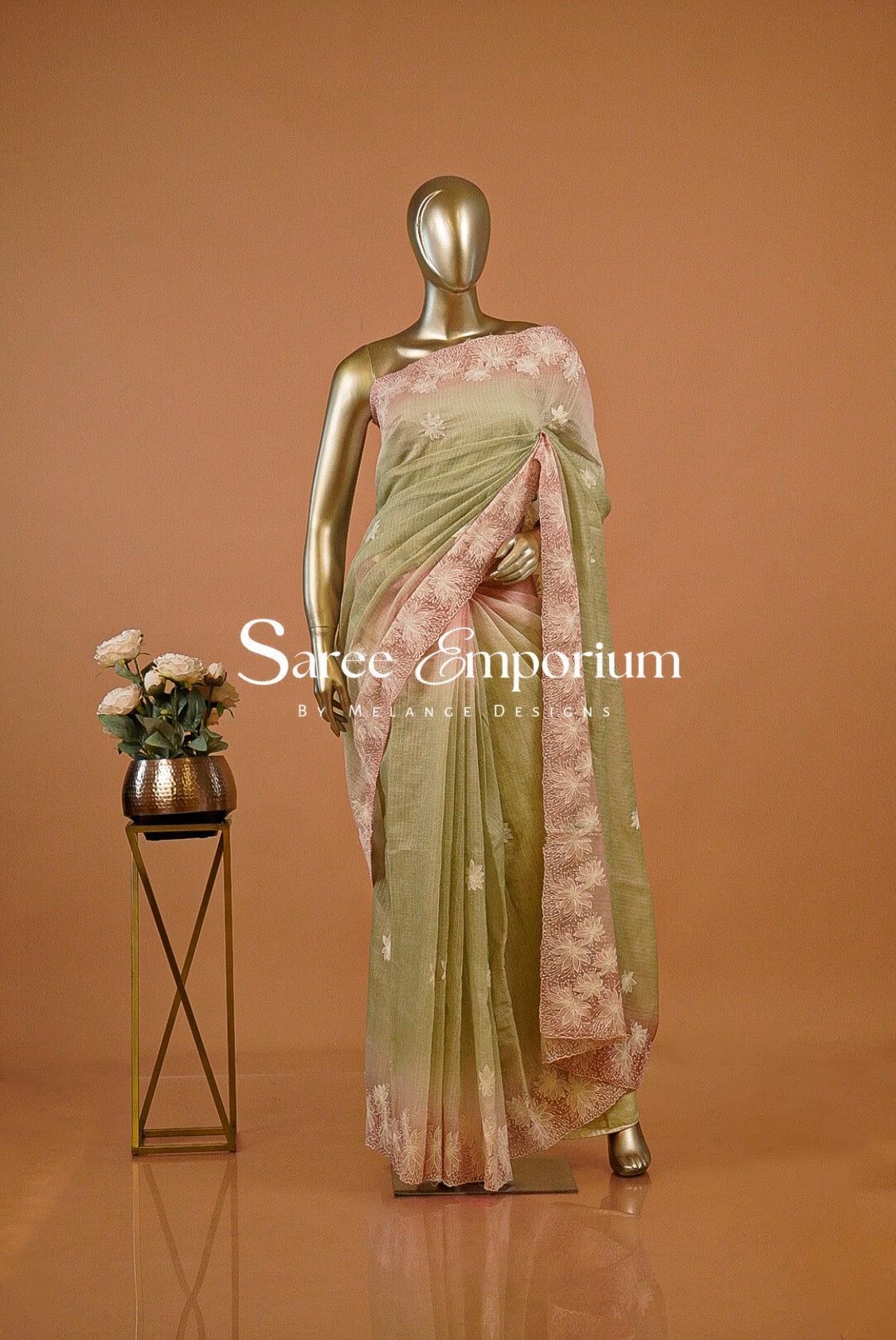 Cotta Embroidery Saree For Women MDS0258