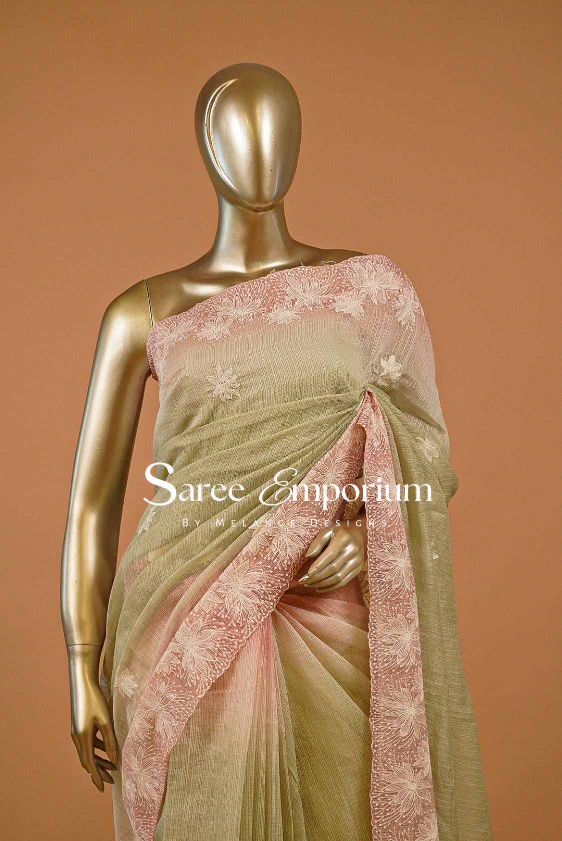 Cotta Embroidery Saree For Women MDS0258