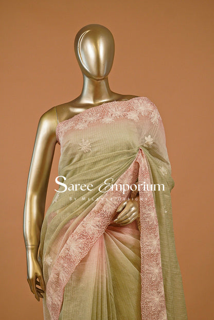 Cotta Embroidery Saree For Women MDS0258