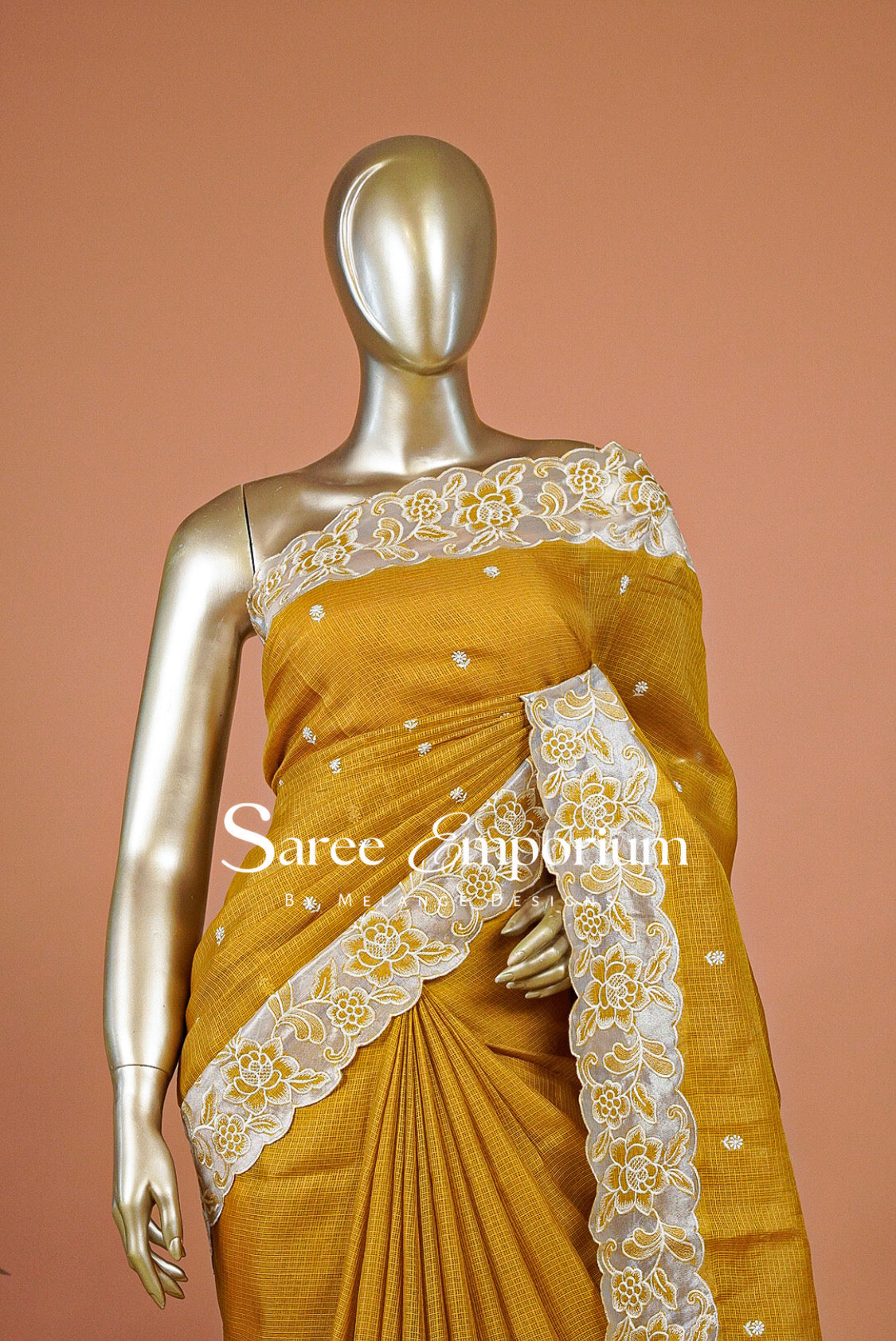 Cotta Embroidery Saree For Women MDS0363