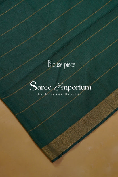 Linen Check Saree For Women MDS0259