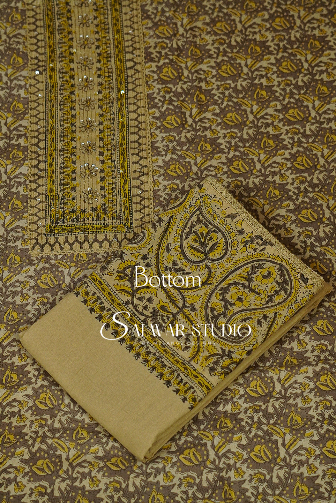 Cotton Unstitched Salwar Suits Dress Material Ashley Gray AC0186