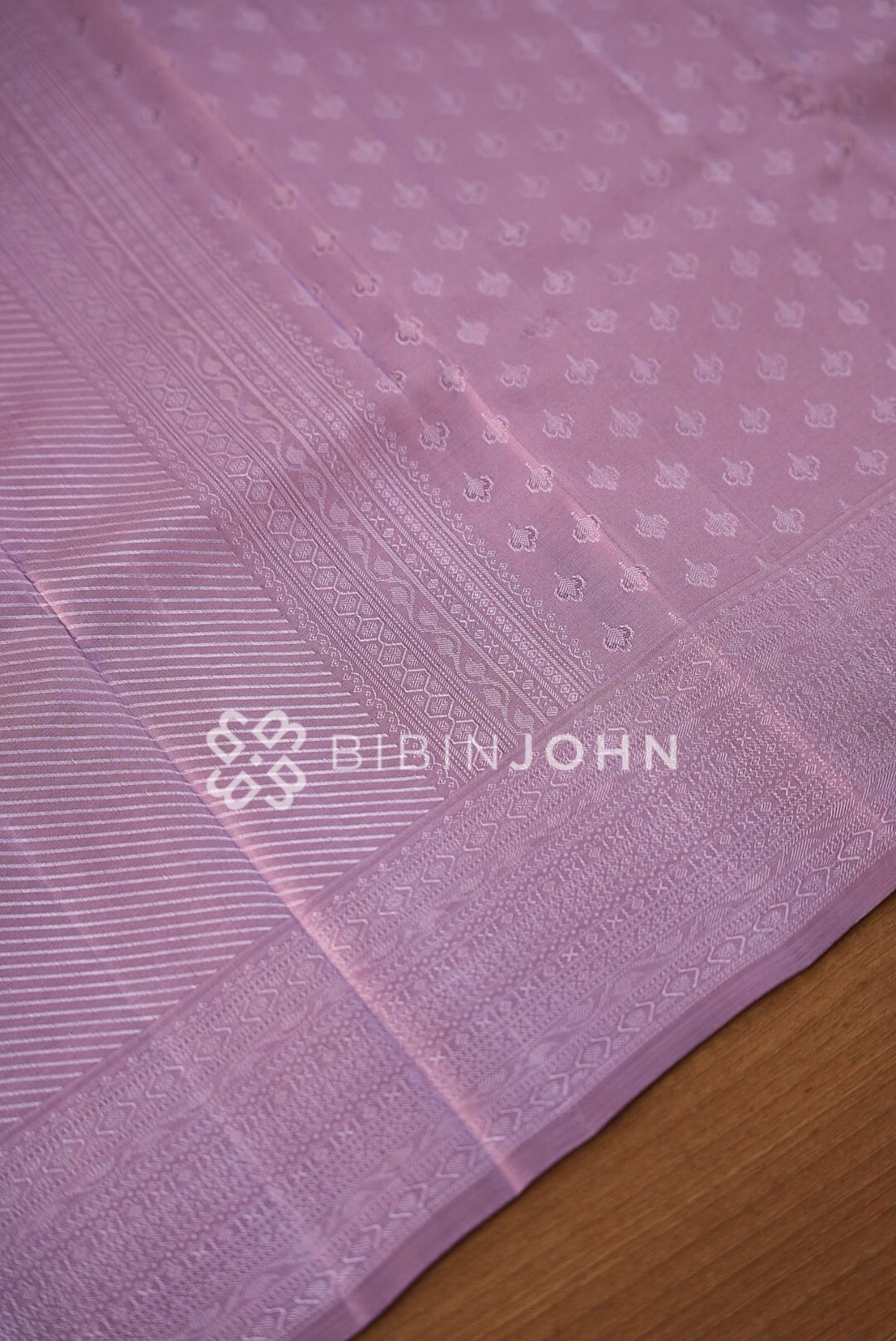 Semi Silk Saree For Women Lavender BJ1013