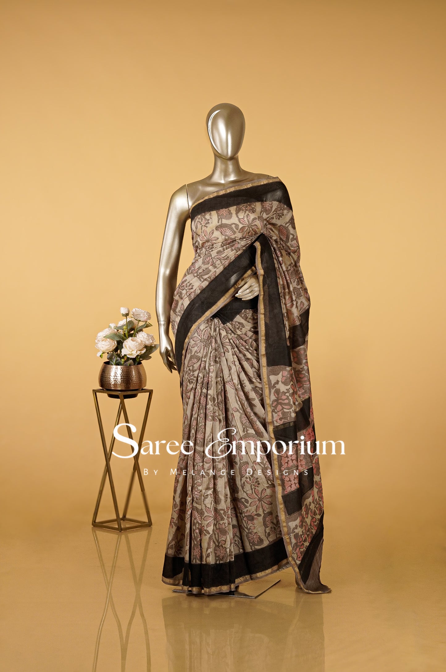 Printed Vanaspati Saree MDS0104