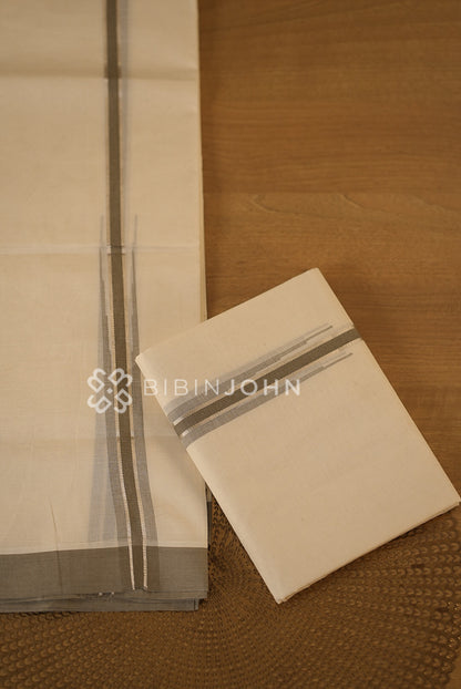 Cotton Dhoti For Men Off White BJ2299