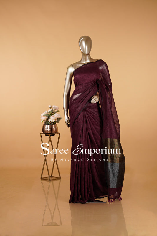 Linen Saree MDS0085