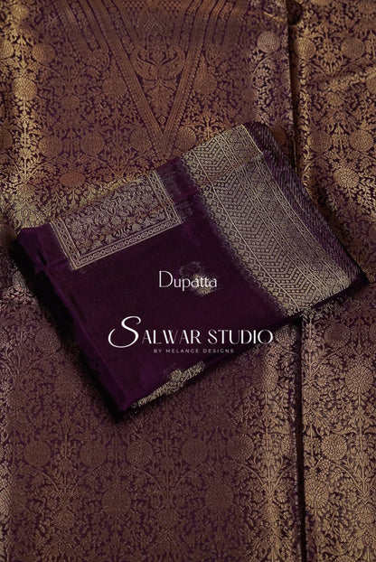Silk Banarasi Unstitched Salwar Suits AC0128