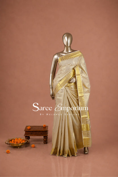 Tissue Kasavu Sarees MDS0037