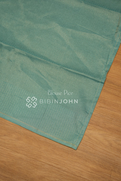 Semi Tussar Weaving Saree For Women  Seafoam Green BJ2311