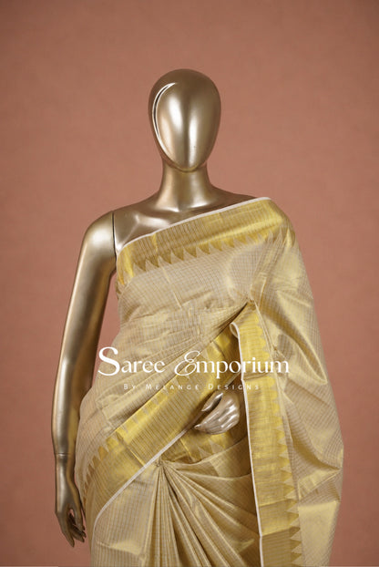 Tissue Kasavu Sarees MDS0037