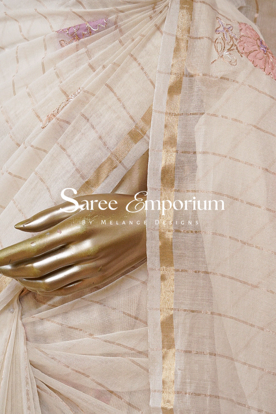 Chanderi Embroidery Saree MDS0205
