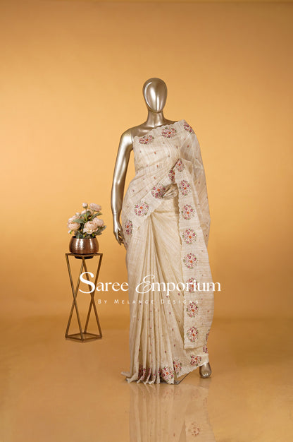 Cotta Embroidery Saree MDS0092
